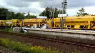 BR 232 - Gleisbauarbeiten Gruiten,NRW (aus RB48 gefilmt)