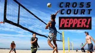 Beach Volleyball Drills for Advanced Players: Over the Net Pepper
