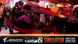 AORUS Project CARS 2 Simulator at Bandai Namco Booth - Taipei Game Show 2018