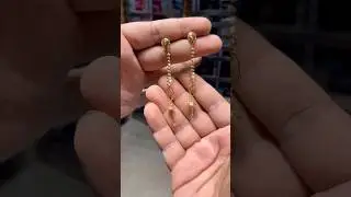 Long Earrings design in gold &hellip;..#jewellery #shorts #trending #viralvideo #gold #earrings