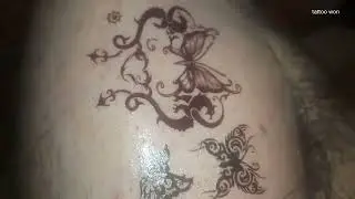 For girls new design special 3 Black butterfly special tattoo sticker tattoo new design this tattoo
