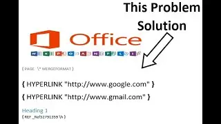 Hyperlink, page number, cross-reference, etc. Code shows instead of its value. How to solve this?