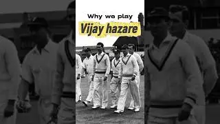 Why we play Vijay Hazare trophy #shorts