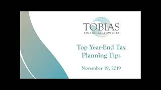 2019 Year End Tax Planning