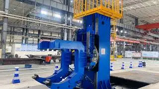 Chassis tilting machine demonstration#machine #manufacturing #welding #truck