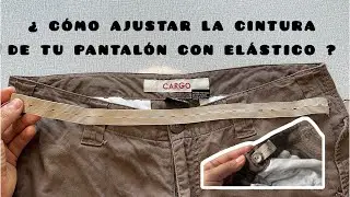 Cómo ajustar la cintura de un pantalón / con elástico y ojales / TUTORIAL 