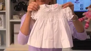 Girls Christening Dress Baby Smocked Newborn Baptism Set