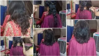 Long layer step cut at home #somasontyvlog #bangla