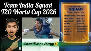 Shocking announcement of T20 world cup for 2026 squad😧Ishan kishan entry😲#cricket #viral #viratkohli