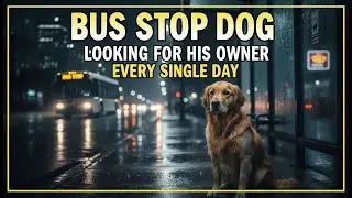 This Dog Waits at the Bus Stop Every Day Waiting for His Owner💔🐶 🥺