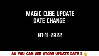 Magic cube store update on (01.11.22) #ffupdates #freefire #viral