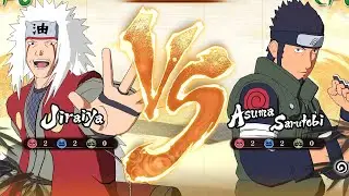 Jiraiya vs Asuma sarutobi | Naruto x Boruto Ultimate Ninja Storm Connections Gameplay [2k HD]