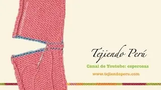 Dos agujas: remallado en punto jersey