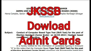 Election Assistant, JKSSB
