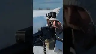 WW2 Fighter Attack Over Snow