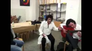 Papa Rafael de Alcala en el camerino por Fandangos naturales y del Gloria
