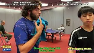 TABLE TENNIS MATCH DOUBLES: TEAM PAULO/RAFAEL VS TEAM SAMUEL/RICHARD 4K tabletennismatch viralvideo