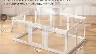 Clear Acrylic Dog Playpen: Safe, Stylish, and Functional 🐶✨