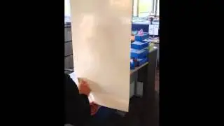 Minprint Static Cling Graphic Application to Glass