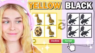 24 Hour ONE COLOR Trading Challenge In Adopt Me! (Roblox)