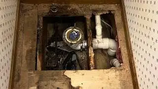 How to repair rotten subfloor and install sheet vinyl!