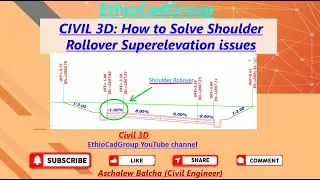 Civil 3D: How to solve shoulder rollover superelevation with Single Subassembly (Lane and Shoulder)