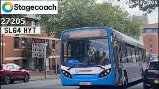 Stagecoach East Midlands: 27205 on route 141 | ADL Enviro 300 | (UK Bus Ride #122)