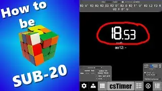 Why You aren't Sub 20 on 3x3 | CFOP