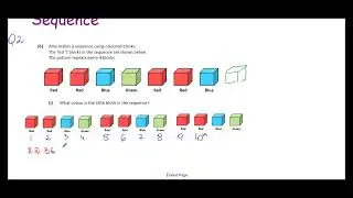 Junior Cycle Maths: Sequence Patterns & Probability (Exam Question 2b)