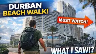 Walking Durban North Beach 🌴 | Elangeni & Maharani (8K quality) 