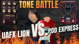 Tone Battle: UAFX Lion Super Lead Amp vs. Line 6 Pod Express | EVH to Classic Rock & Strat Tones!