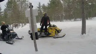 Snowmobiling in Wetmore Mi