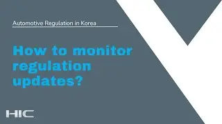 HI Consulting - Methodology for Regulatory Monitoring