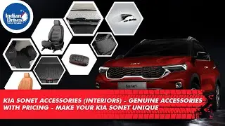 Kia Sonet Accessories (Interiors) - Genuine Accessories With Pricing - Make Your Kia Sonet Unique