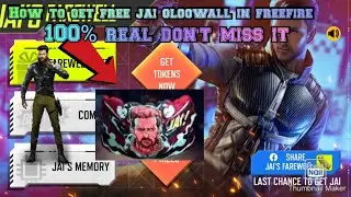 How to get jai charecter💥 and jai gloowall🔥 in freefire  in tamil 🔥🔥#thunderff07