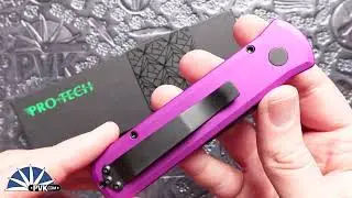 Protech Godson Auto 721 Black Blade Purple Handle V2