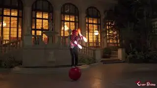 Walking Globe LED Juggler Cirque Bishop