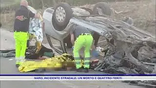 NARO, INCIDENTE STRADALE, UN MORTO E QUATTRO FERITI