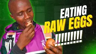 I tried out raw eggs.