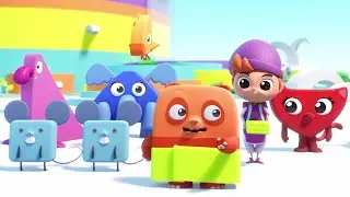 Tangranimals | Bath Time with the Tangranimals (Compilation) Cartoon in English for Kids | HD