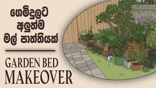 ගෙමිදුලට අලුත්ම මල් පාත්තියක් | Garden Bed Makeover | I Love Greens | New Zealand