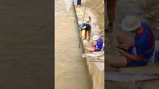 Real Life Woman Deep Fishing At Dam  #fishing #fish #satisfying #bassfishing