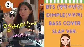 BTS (방탄소년단) - Dimple (보조개) BTS Bass Cover SLAP VER. [w/Lyrics] SOLKI VER.