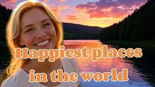 10 happiest places in the world in 2025 #safestcountries #livingabroad #discoverglobe 