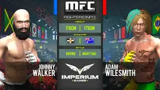 Real mma fight Jhonny Walker vs WillSmith high graphics game #mma23