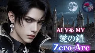 【AIヴィジュアル系／オリジナル曲】愛の鎖| Visual Kei Band MV | Zero Arc