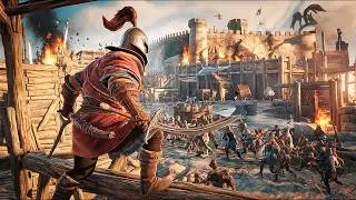 Mount & Blade II Bannerlord - Online Siege Battle 50 People - Khuzait vs Empire Gameplay (2K)