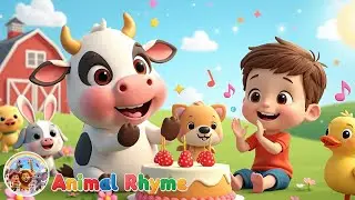 Pat-a-Cake Funny Moo Moo Cow | Jack&rsquo;s Viral Baking Song | Learn Farm Animal Sounds