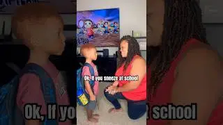 🤦🏽&zwj;♀️ I hope he doesn&rsquo;t sneeze at school #funny #relatable #sick #school #shorts @playnintendo