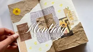 MONTHLY COVER PAGE | April cover page | journal with me 📜